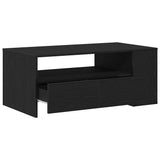 Coffee Table Black Oak 102 x 55 x 43.5 cm Engineered Wood 862733