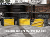 4 Drawers Large Toolbox - Yellow T3398P376747