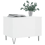 ZNTS Coffee Table High Gloss White 60x44.5x45 cm Engineered Wood 830950