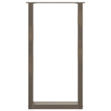 Bar Table Legs U-Shaped 2 pcs Natural Steel 50x cm Steel 4013223