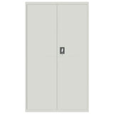 File Cabinet Light Grey 105x40x180 cm Steel 339769