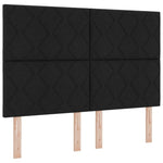 ZNTS Bed Frame Black 140x200 cm Fabric 3344811