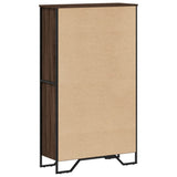 Bookcase Brown Oak 80x31x137.5 cm Engineered Wood 848633