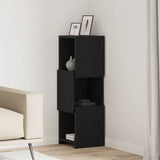 Corner Cabinet Black Oak 30.5x30x95cm Engineered Wood 889830