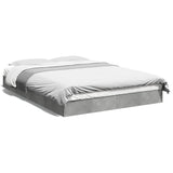 Bed Frame without Mattress Concrete Grey 140x200 cm 842024