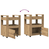 Kitchen Trolley Artisan oak 60 x 45 x 80 cm Engineered wood 862121