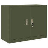Storage Cabinet Olive Green 90 x 40 x 70 cm Steel 891638