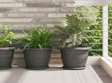 Plant Pots 24 pcs Black 30 x 25 cm Plastic 3403287