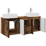 Bathroom Cabinet Set 3 pcs Old Wood 49.5 x 41 x 62.5 cm 3405655