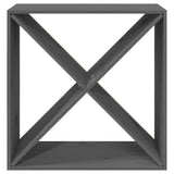 Wine Cabinet Grey 62x25x62 cm Solid Wood Pine 821761