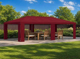 Gazebo Cover 6 x 3 m Burgundy Polyester 190 gsm 900433