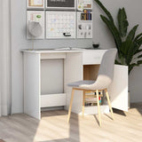 801080 Desk White 100x50x76 cm Engineered Wood