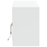 TV Cabinet with LED White 139.5x34x50 cm Engineered Wood 852194