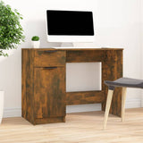 Desk Smoked Oak 100x50x75 cm Engineered Wood 817126