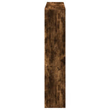 Book Cabinet Smoked Oak 137.5x29x137.5 cm Engineered Wood 3310293
