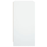 Side Cabinet with Glass Doors White 68x37x75.5 cm 836420