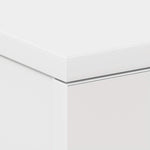 Bedside Cabinet White 38x35x56 cm Engineered Wood 800450
