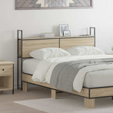 Storage Headboard with Charging Station Sonoma oak 135 cm 859801