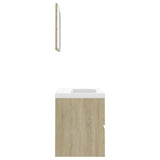 ZNTS Bathroom Furniture Set Sonoma Oak Engineered Wood 3071588