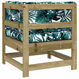 Corner Sofa with Cushions Impregnated Wood Pine 825547