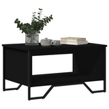 Coffee Table Black 75x51x40 cm Engineered Wood 848484