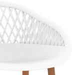 ZNTS 7 Piece Bar Set White 3057421