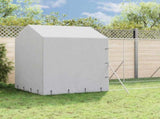 Outdoor Dog Kennel with Roof Silver 2x10x2.5 m Galvanised Steel 3190476