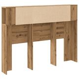 Headboard Cabinet Artisan Oak 140x18.5x102.5 cm Engineered Wood 856881