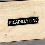 TV Cabinet Solid Mango Wood and Steel 120x30x45 cm 246282