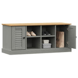 Shoe Bench VIGO Grey 106x35x45 cm Solid Wood Pine 353180