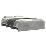 Bed Frame Concrete Grey Engineered Wood Double Bed Frame 3295663