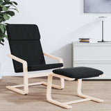 Relaxing Chair Black Fabric 352447