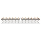 Bed Frame without Mattress White 90x200 cm Solid Wood Pine 850834