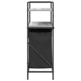 Laundry Basket 2 Compartments with Shelves Grey Sonoma 859088
