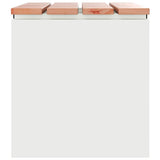 Garden Bench White 60 x 40 x 43 cm Steel 874892