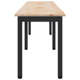 Bench Natural 200 x 35 x 45 cm Solid Pine Wood 892777
