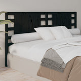 Headboard Black 166x4x100 cm Solid Wood Pine 818784