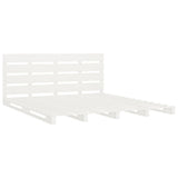 Bed Frame without Mattress White 120x200 cm Solid Wood Pine 3120128