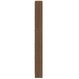 Shoe Cabinet Brown Oak 59x17x169 cm Engineered Wood 342517