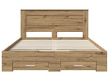 Bed Frame with Drawer with Headboard Manual Engineered Wood 3410349