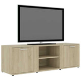 TV Cabinet Sonoma Oak 120x34x37 cm Engineered Wood 801164