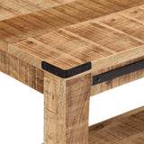 Console Table 100x35x75 cm Solid Wood Mango 374055