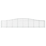 Arched Gabion Baskets 10 pcs 400x50x60/80 cm Galvanised Iron 3145938