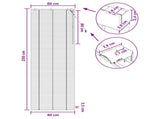 Venetian Blind Oak Look 80 x 250 cm 35 mm Solid Paulownia Wood 42015362