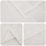 Weighted Blanket White 138 x 200 cm 6 kg 100% Cotton 205T 42043981