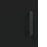 Highboard Black 69.5x34x180 cm Engineered Wood 3189518