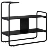Console Table Black Oak 80 x 35 x 75 cm Engineered Wood 8007557