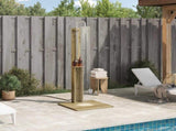 Outdoor Shower 206 cm Impregnated Pine Wood and Stainless Steel 886335