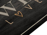 Kitchen Rug Washable Coffee Text 60x180 cm Velvet 4005591
