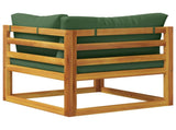 Sectional Corner Sofa with Cushions 100% polyester Solid Acacia 42028319
